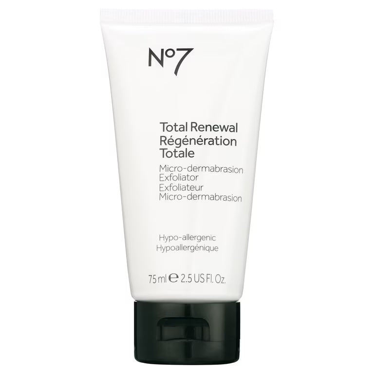 No7 Total Renewal Micro-dermabrasion Exfoliator - Hypoallergenic Formula (2.5 Fl Oz / 75ml)