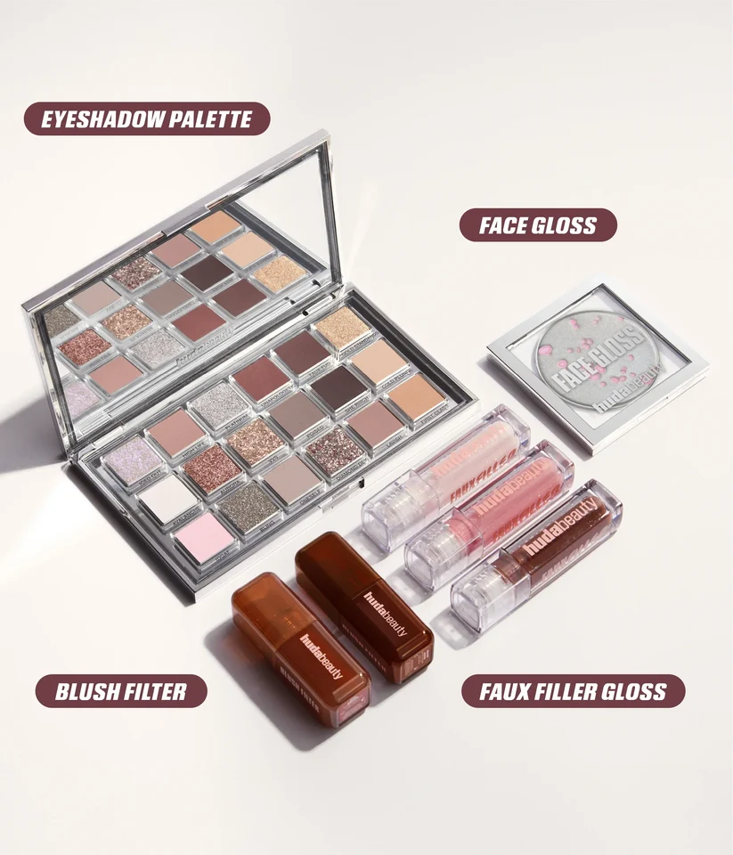 Huda Beauty Icy Nude Face Gloss 4g – Luminous Highlighter and Cheek Gloss