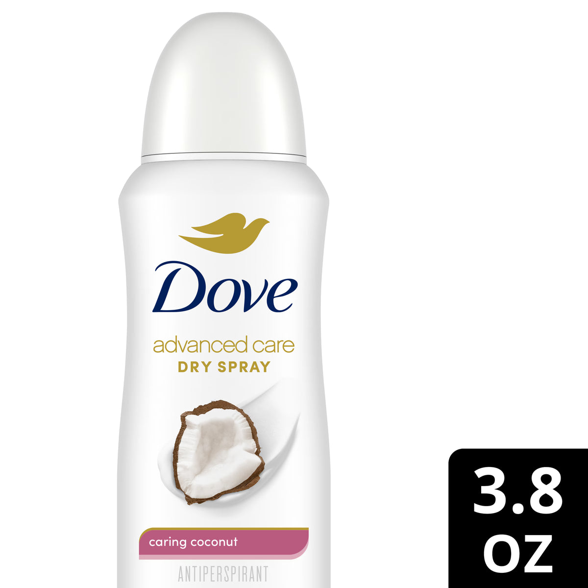 Dove Advanced Care Dry Spray Antiperspirant - Caring Coconut (3.8 oz / 107g)