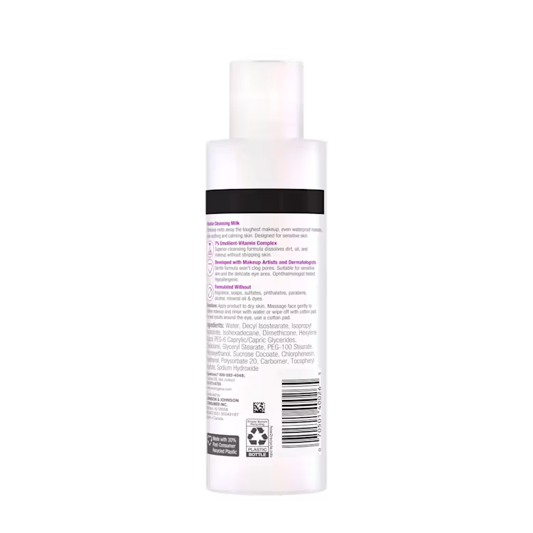 Neutrogena Makeup Melting Micellar Cleansing Milk Fragrance Free 198ml – Gentle Face Makeup Remover for Sensitive Skin