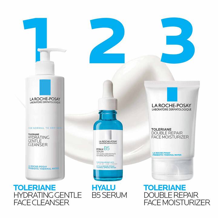La Roche-Posay Toleriane Double Repair Face Moisturizer 100ml – Oil-Free Daily Moisturizer with Ceramide-3 & Niacinamide for Sensitive Skin
