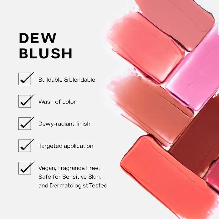 Saie Dew Blush – Liquid Cream Blush for a Natural Dewy Glow