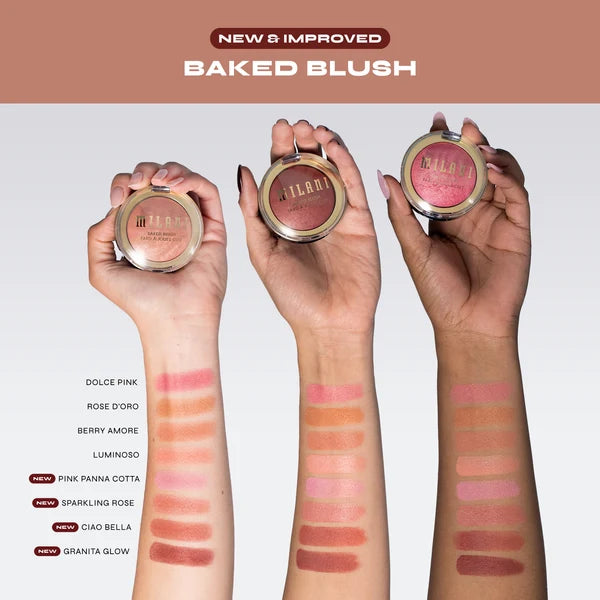 Milani Baked Blush - Berry Amore Multi-Dimensional Powder Blush