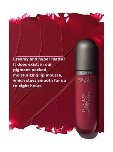 Revlon Ultra HD Matte Lip Mousse - Hyper Matte Intense Liquid Lipstick (5.9ml)