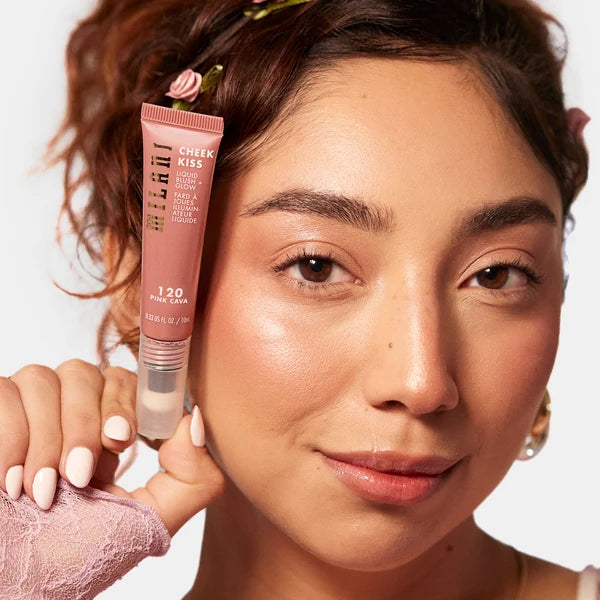 Milani Cheek Kiss Liquid Blush + Glow - Illuminating Cheek Tint with Cushion Applicator (0.33 Fl Oz / 10ml)