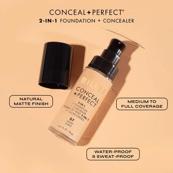Milani Conceal + Perfect 2-in-1 Foundation + Concealer (30ml)