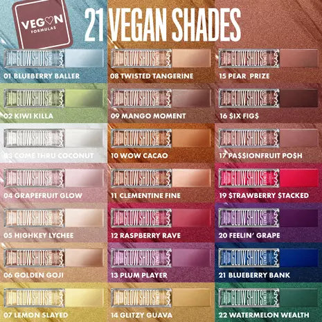 NYX Professional Makeup Ultimate Glow Shots Brightening Liquid Eyeshadow Shimmer Flake Free
