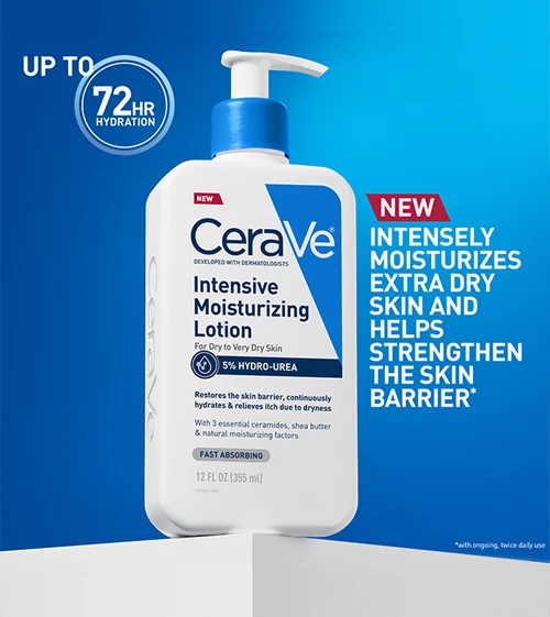 CeraVe Intensive Moisturizing Lotion for Dry to Very Dry Skin 355ml | Long-Lasting Hydration