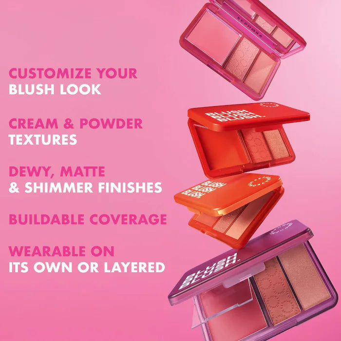 Sephora Collection Blush Blush Blush Palette 01 Candy Lover Multi Texture Trio