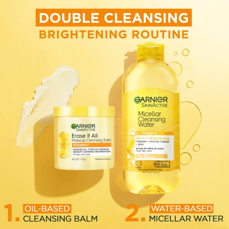 Garnier SkinActive Erase It All Makeup Cleansing Balm Vitamin C Brightening Cleanser