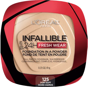 L'Oreal Paris Infallible 24H Fresh Wear Foundation in a Powder Full Matte Coverage