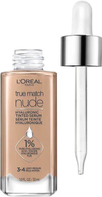 L'Oreal Paris True Match Nude Hyaluronic Tinted Serum Lightweight Hydrating Foundation