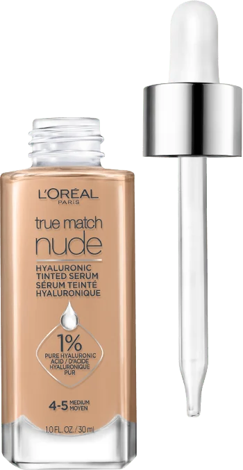 L'Oreal Paris True Match Nude Hyaluronic Tinted Serum Lightweight Hydrating Foundation