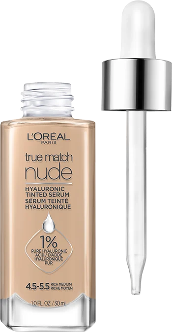 L'Oreal Paris True Match Nude Hyaluronic Tinted Serum Lightweight Hydrating Foundation