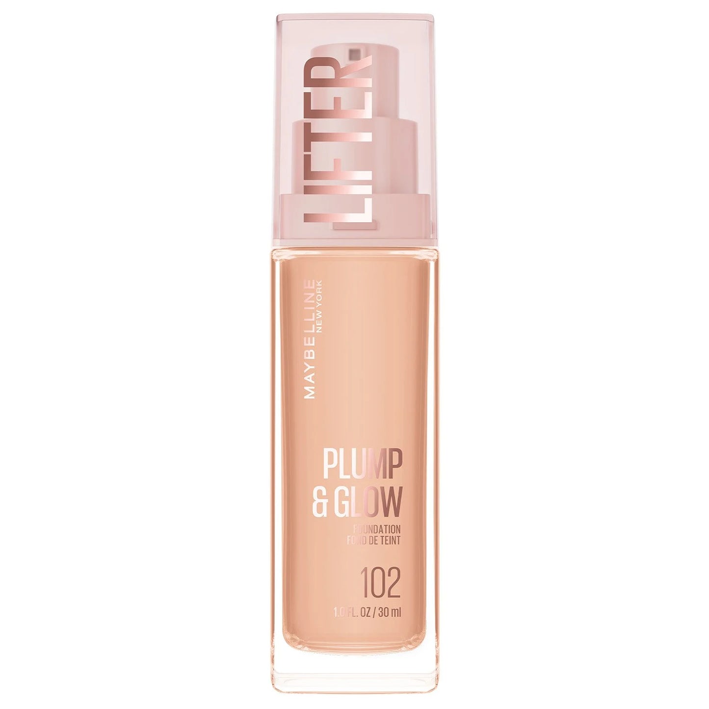 Maybelline Lifter Plump & Glow Foundation 30ml – Hydrating Dewy Finish Liquid Foundation