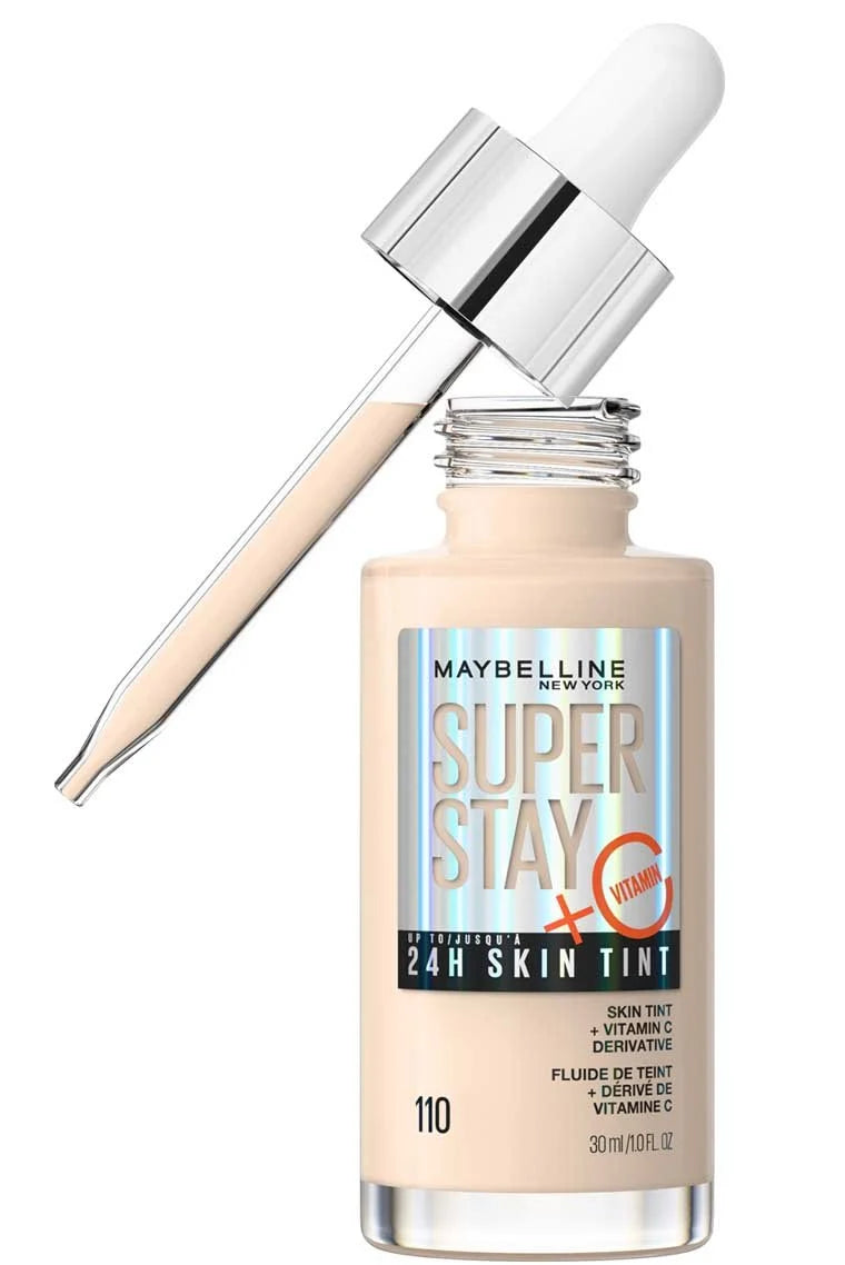 Maybelline Super Stay Skin Tint Foundation with Vitamin C – Lightweight Buildable Coverage