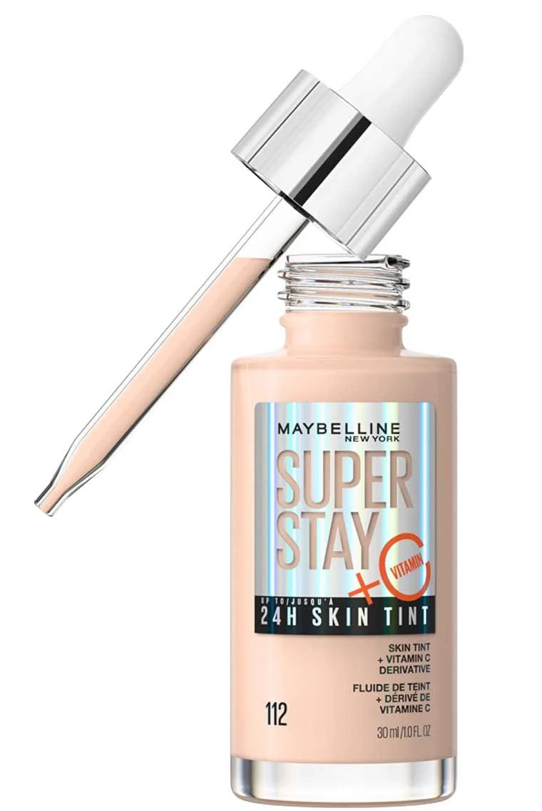 Maybelline Super Stay Skin Tint Foundation with Vitamin C – Lightweight Buildable Coverage