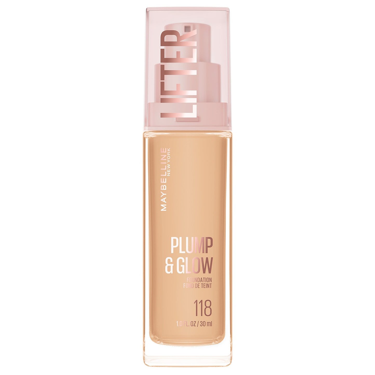 Maybelline Lifter Plump & Glow Foundation 30ml – Hydrating Dewy Finish Liquid Foundation