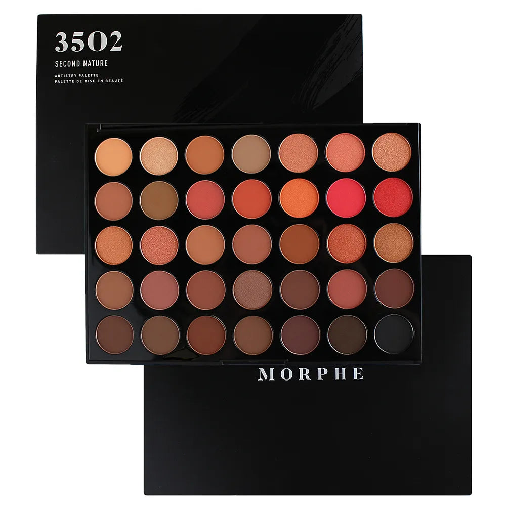 Morphe 35O2 Second Nature Eyeshadow Palette 35 Shades Warm Matte Shimmer