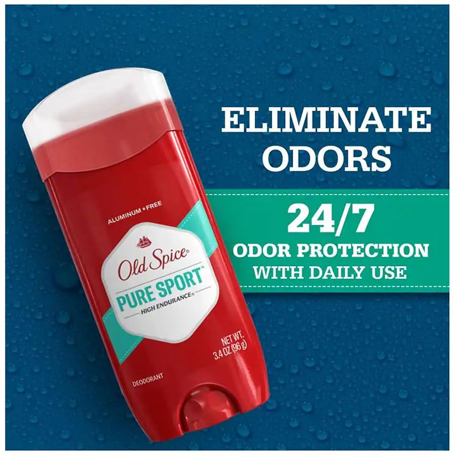 Old Spice Pure Sport High Endurance Deodorant - Aluminum Free Men Stick
