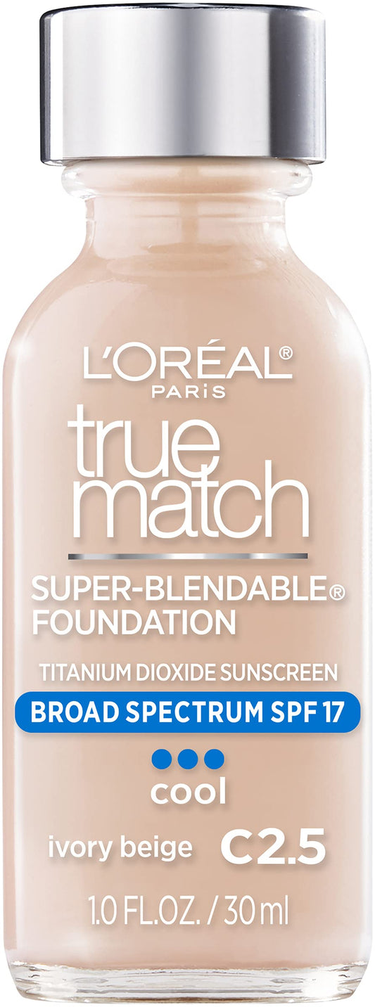 L'Oreal Paris True Match Super Blendable Foundation Ivory Beige C2.5 SPF 17