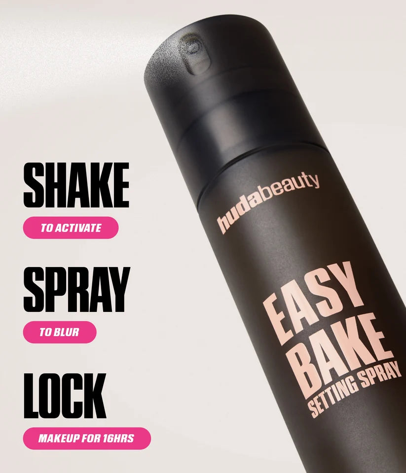Huda Beauty Easy Bake Setting Spray 100ml – Long Lasting Matte Finisher