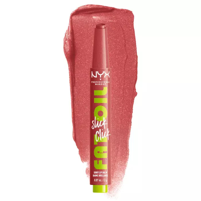 NYX Professional Makeup Fat Oil Slick Click Shiny Tinted Lip Balm Hydrating Oil Sticks