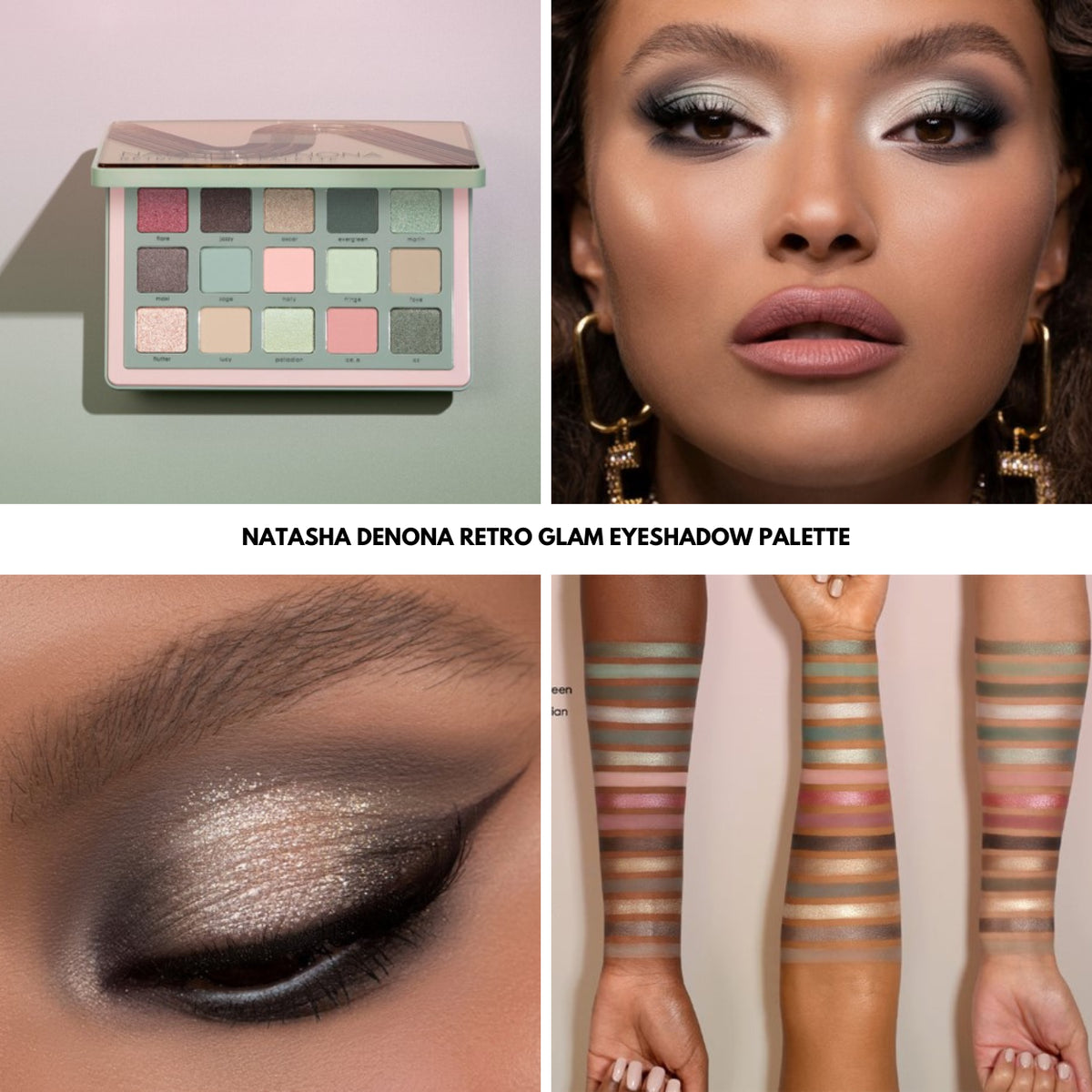 Natasha Denona Retro Palette 15 Shade Highly Pigmented Eyeshadow Palette 19.25g