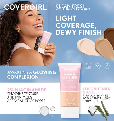 Covergirl Clean Fresh Skin Milk Nourishing Liquid Foundation Dewy Finish