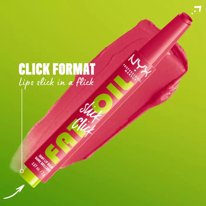 NYX Professional Makeup Fat Oil Slick Click Shiny Tinted Lip Balm Hydrating Oil Sticks