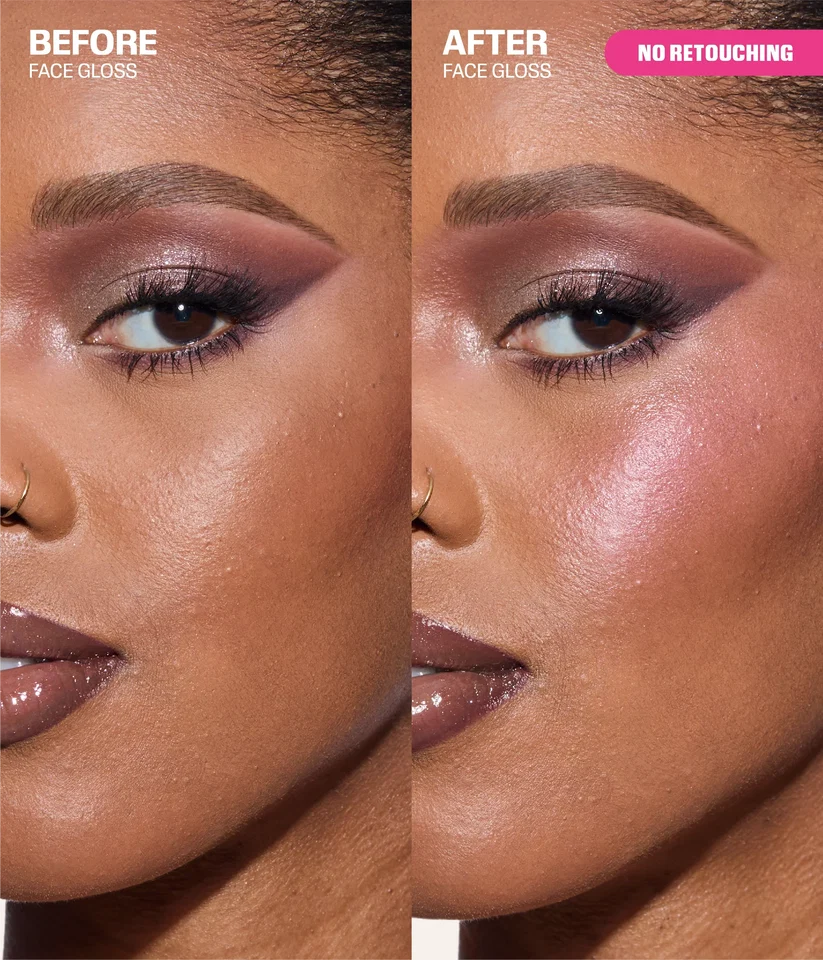 Huda Beauty Icy Nude Face Gloss 4g – Luminous Highlighter and Cheek Gloss