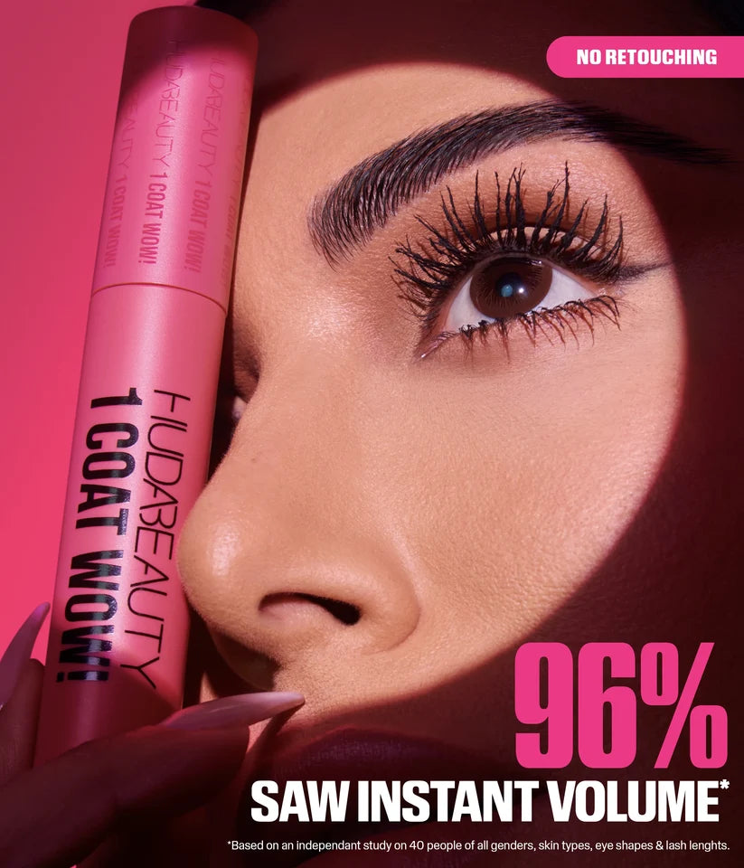 Huda Beauty 1 Coat WOW! Extra Volumizing and Lifting Mascara 10ml