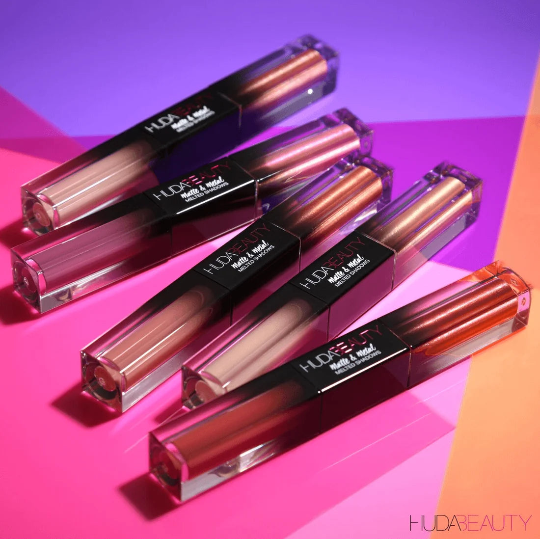 Huda Beauty Matte & Metal Melted Shadows – Double-Ended Liquid Eyeshadow