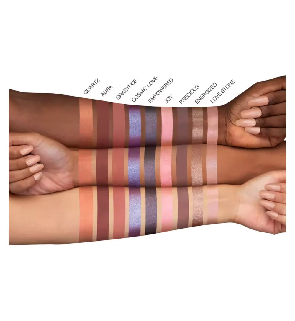 Huda Beauty Rose Quartz Eyeshadow Palette – 18 Shades of High-Pigment Rose Crystals
