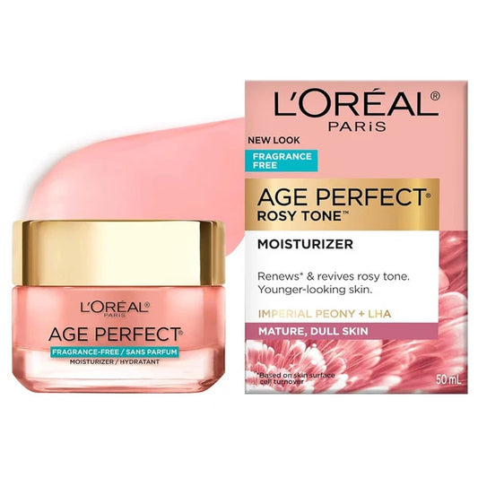 L'Oreal Paris Age Perfect Rosy Tone Fragrance Free Moisturizer Anti Aging Face Cream