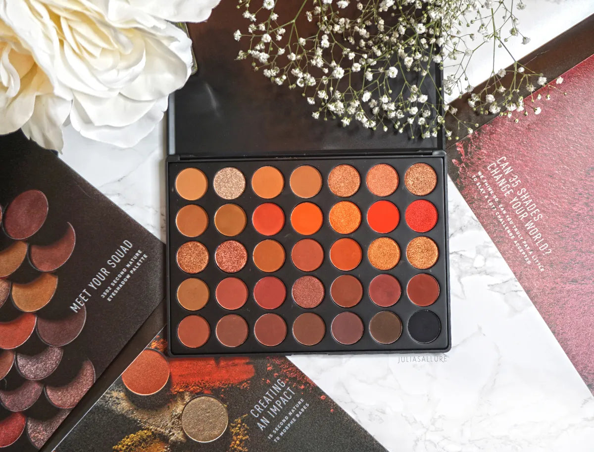 Morphe 35O2 Second Nature Eyeshadow Palette 35 Shades Warm Matte Shimmer