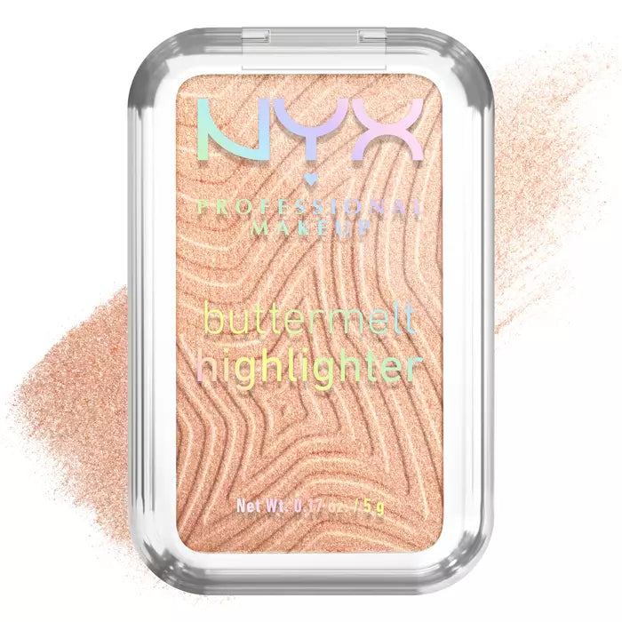 NYX Professional Makeup Buttermelt Highlighter – Shimmering Powder Face Highlighter