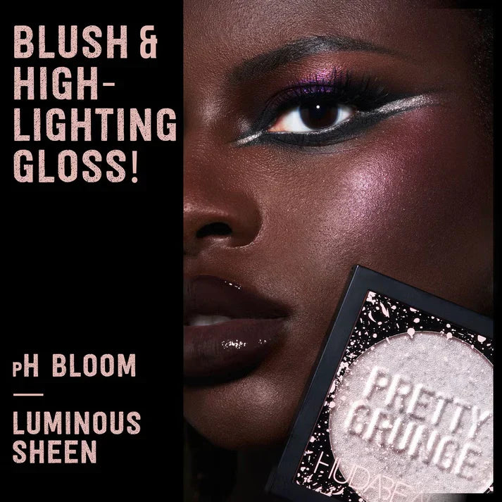 Huda Beauty Pretty Grunge Blush Gloss 4g – pH-Reacting Luminous Face Cheek Tint