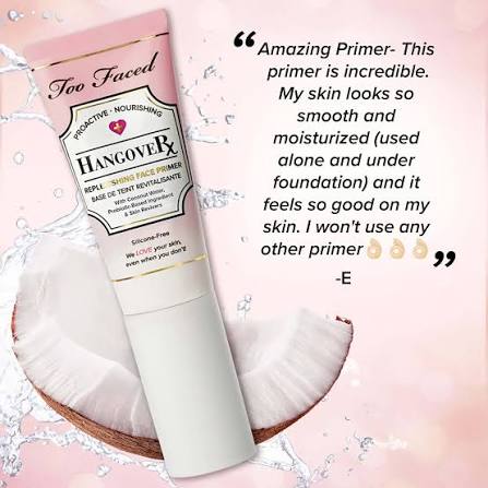 Too Faced Hangover Replenishing Face Primer Silicone Free 40ml
