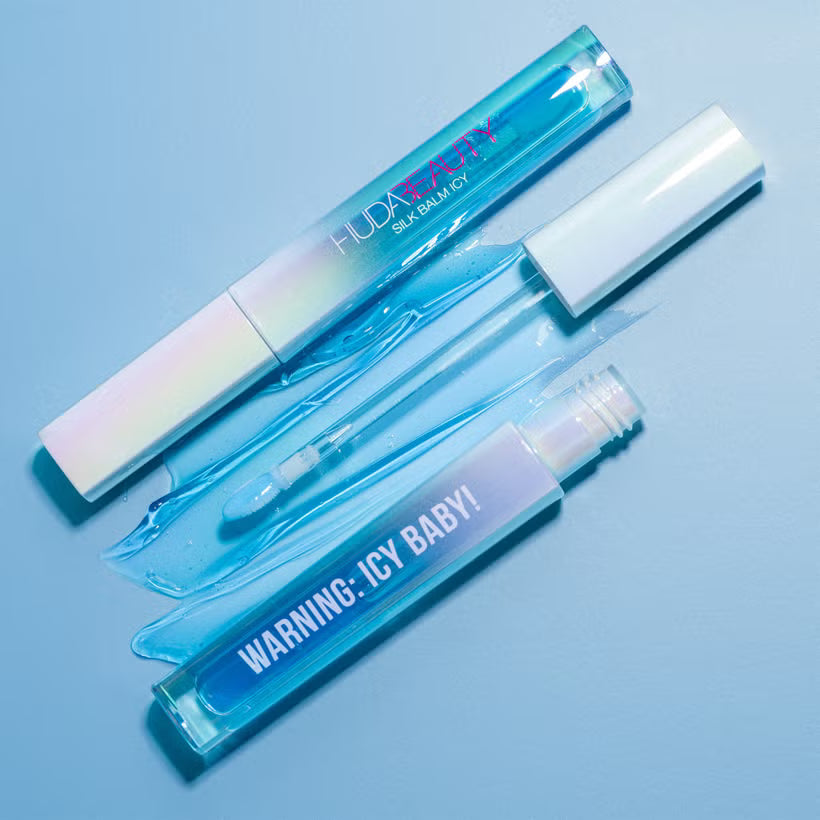Huda Beauty Silk Balm Icy Cryo-Plumping Lip Balm 3ml – Cooling Lip Plumper
