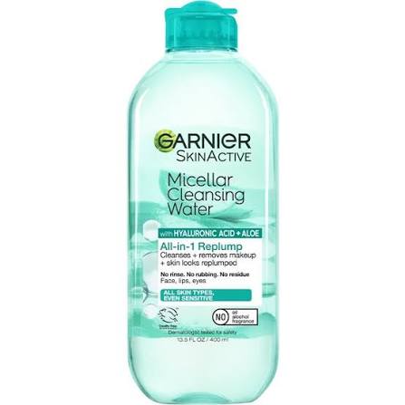 Garnier SkinActive Micellar Cleansing Water Hyaluronic Acid Aloe All in 1 Replump 700ml