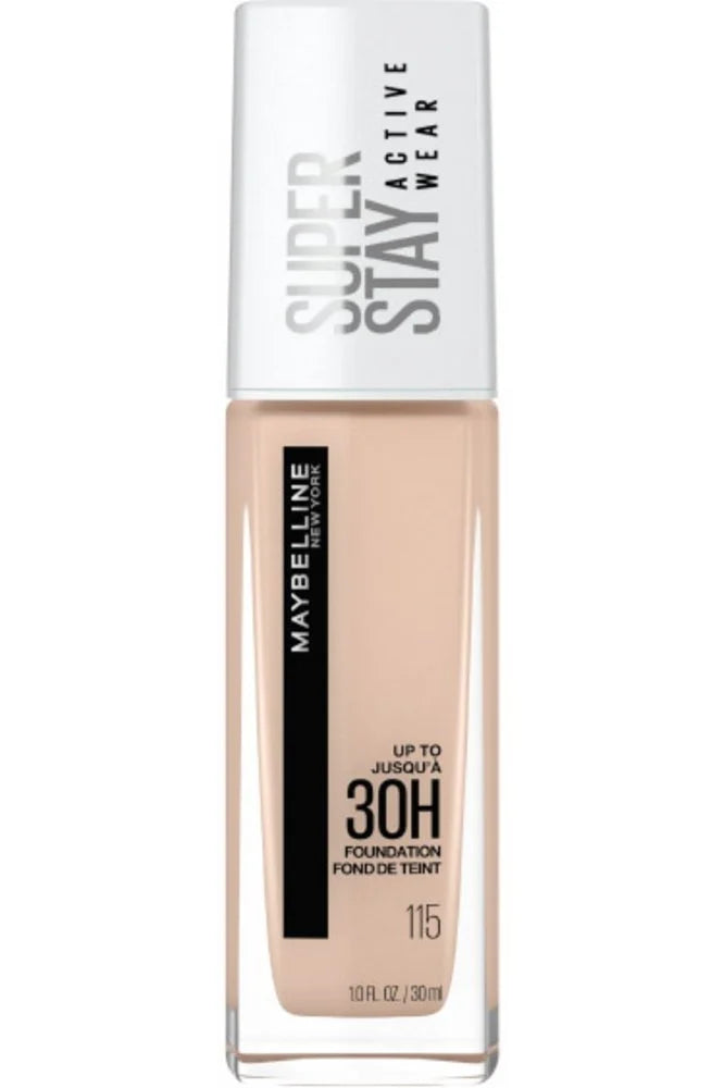 Maybelline Super Stay Active Wear Foundation 30ml – 30H Full Coverage Foundation | Shade 118 Light Beige