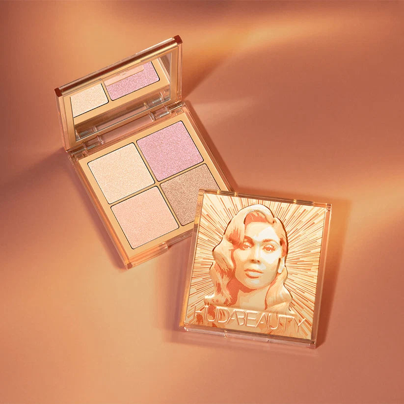Huda Beauty Glow Obsessions Highlighter Palette 6.4g – Mini Face Illuminator