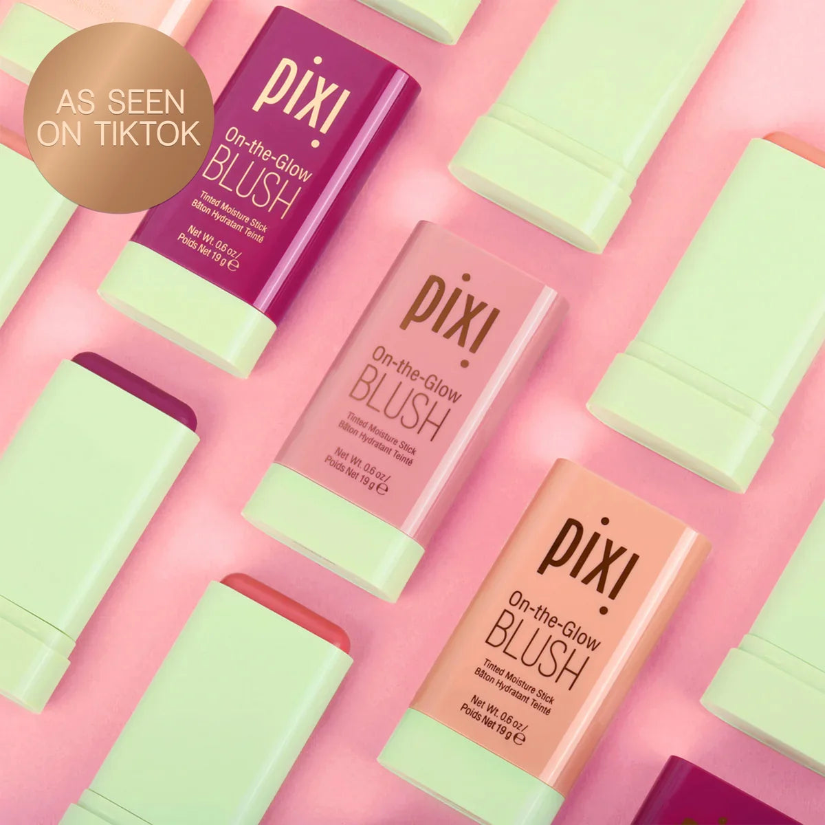 Pixi On-the-Glow Blush Tinted Moisture Stick 19g – Hydrating Cream Blush