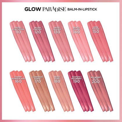 L'Oreal Paris Glow Paradise Balm in Lipstick Hydrating Pomegranate Extract Gloss Tint