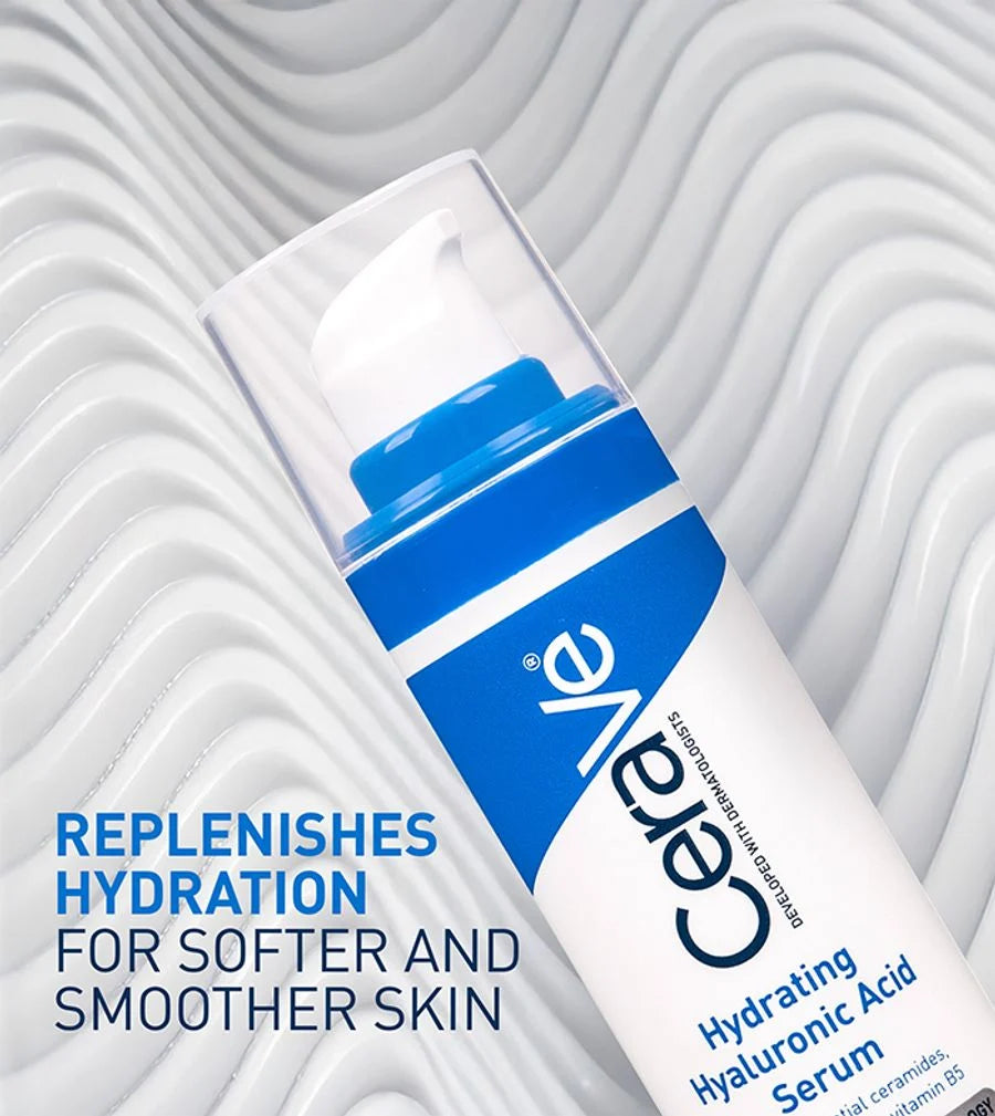 CeraVe Hydrating Hyaluronic Acid Serum with Ceramides & Vitamin B5 for Dry to Normal Skin – 30ml