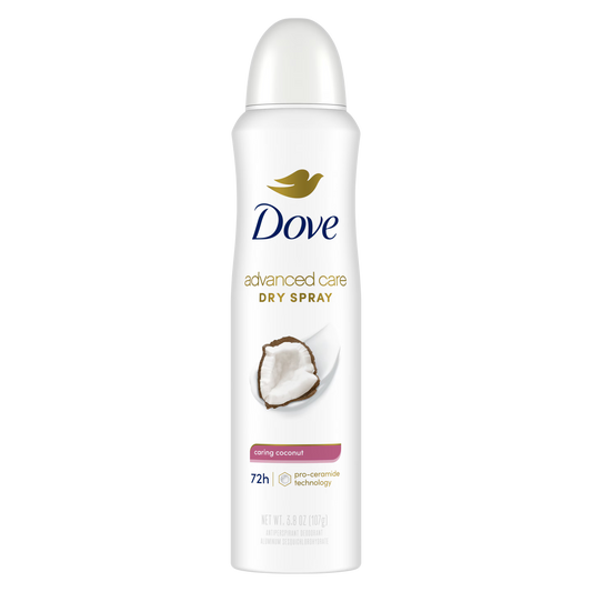 Dove Advanced Care Dry Spray Antiperspirant - Caring Coconut (3.8 oz / 107g)