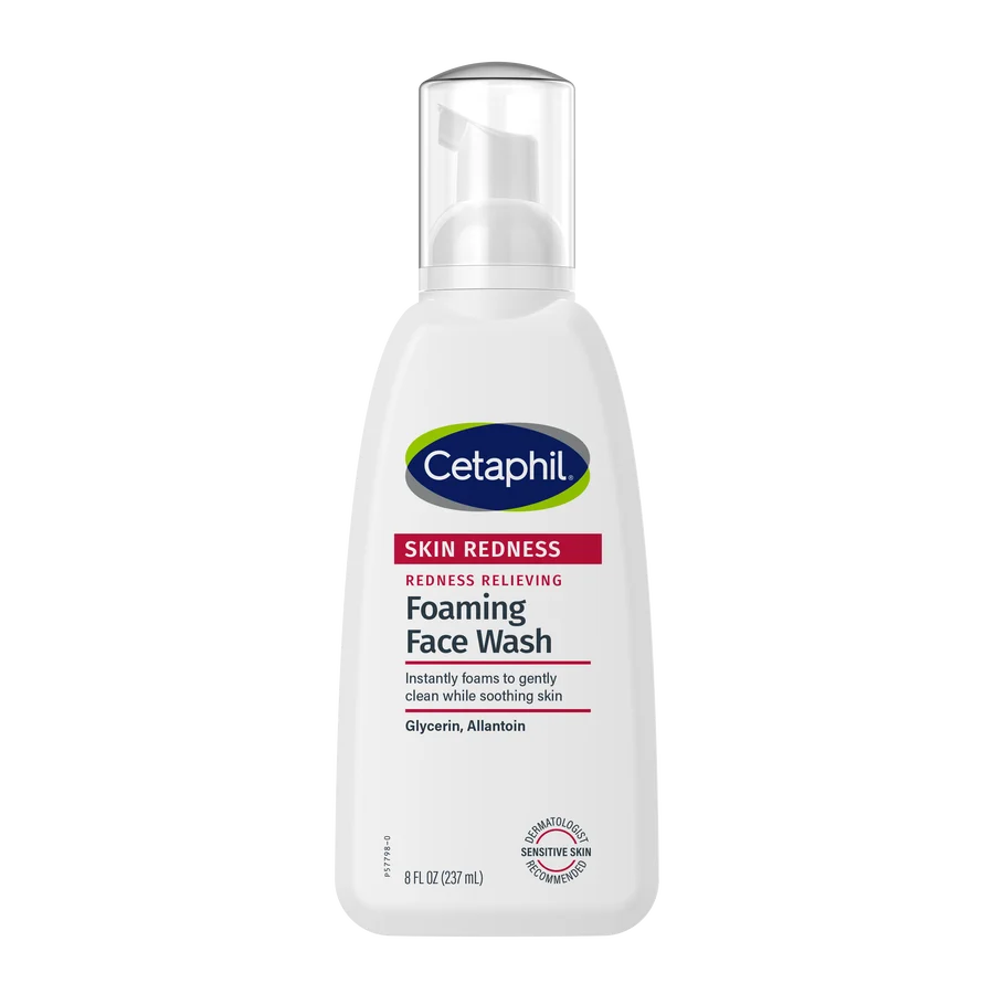 Cetaphil Foaming Face Wash 237ml – Gentle Cleanser for Redness-Prone & Sensitive Skin