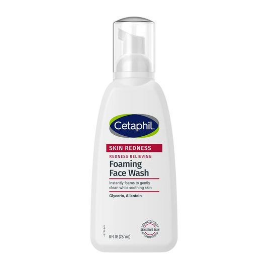 Cetaphil Foaming Face Wash 237ml – Gentle Cleanser for Redness-Prone & Sensitive Skin