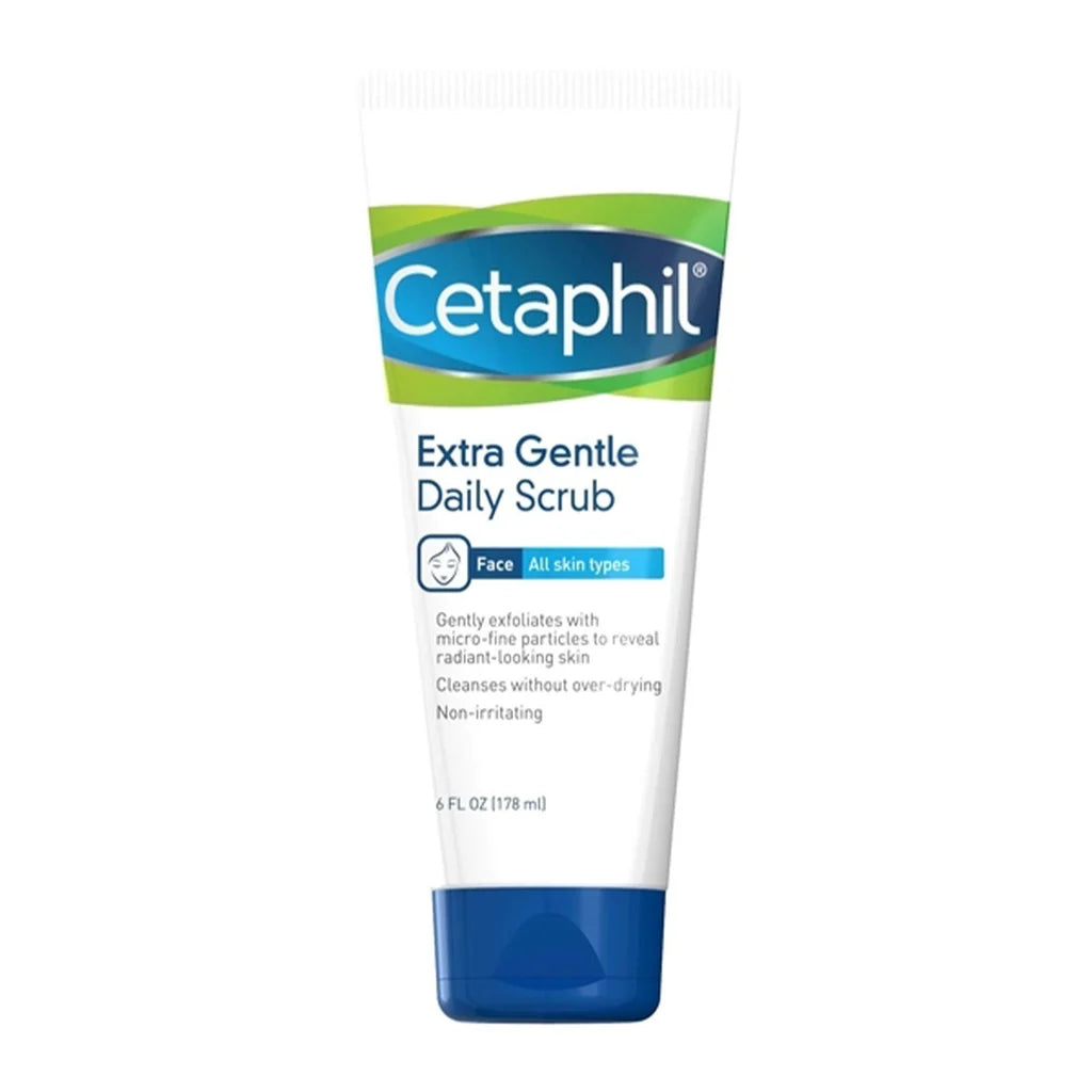 Cetaphil Extra Gentle Daily Scrub 178ml – Gentle Face Exfoliating Scrub for All Skin Types